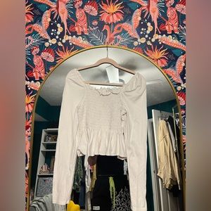 Truly Madly Deeply white long sleeve blouse